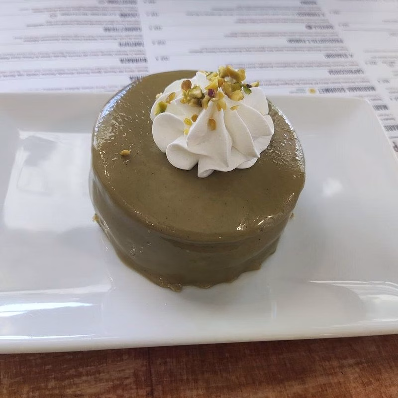 Pannacota de pistacho de Mozzatura